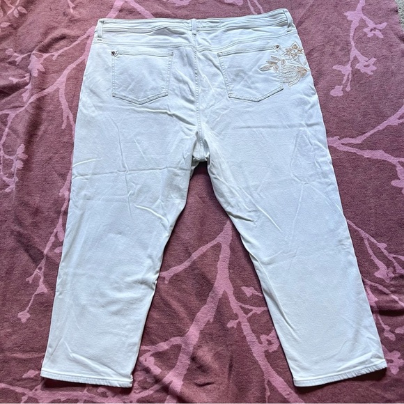 Pilcro by Anthropologie The Slim Boyfriend High Rise Embroidered Stretch Jeans - Picture 7 of 11